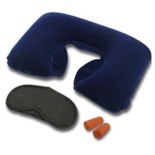 505 -3-in-1 Air Travel Kit with Pillow, Ear Buds & Eye Mask sasta budget WITH BZ LOGO